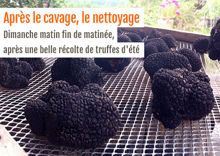 Après le cavage, le nettoyage