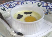 Oeufs cocotte à la truffe d'hiver