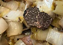 Endives confites aux truffes noires